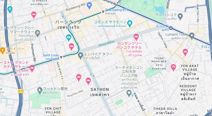 おすすめのホテルエリア｜シーロム