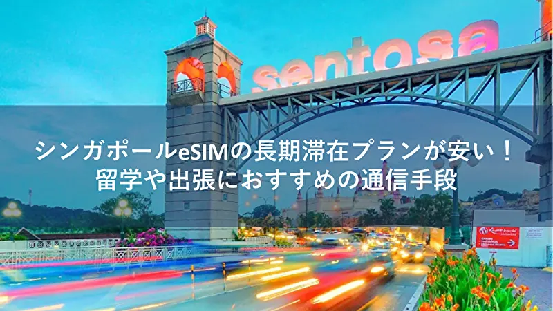 シンガポール esim 長期