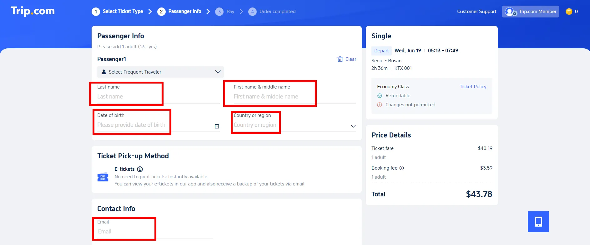 How to Book KTX Ticket Online