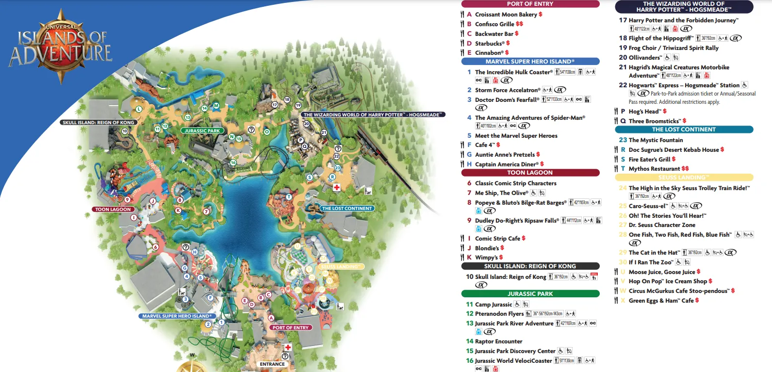 Islands of Adventure Map