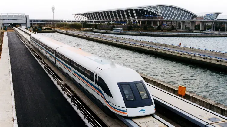 High-Speed Train Route of Shanghai train station