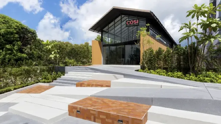 Modern hotel building appearance at COSI Samui Chaweng Beach