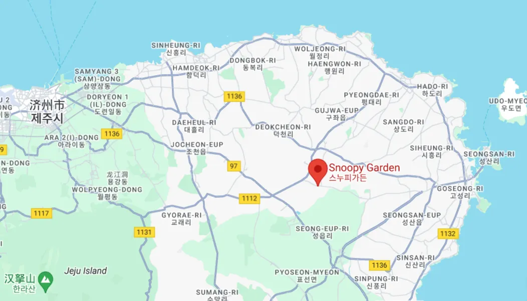 스누피가든 지도