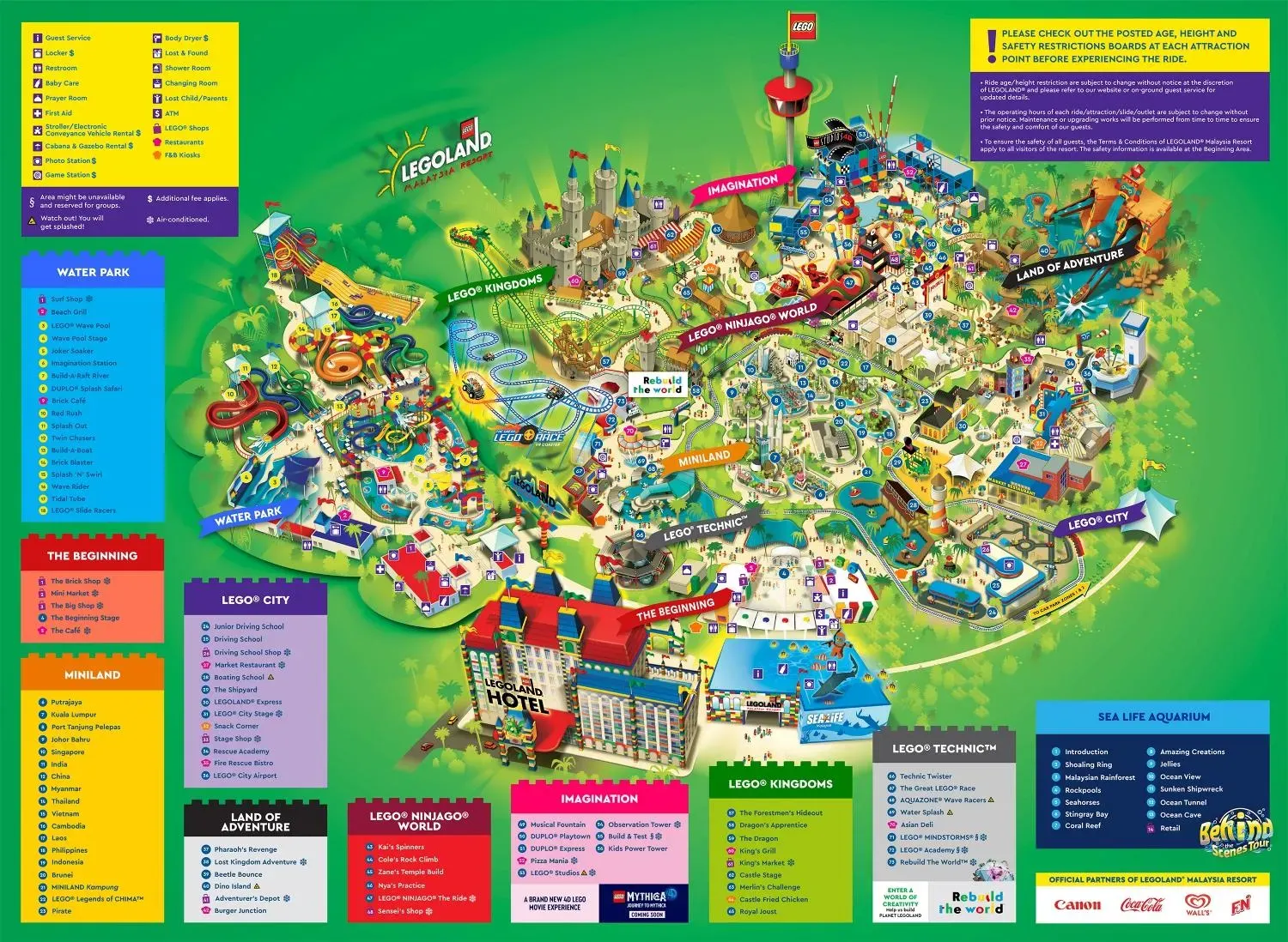 Peta Taman Hiburan Legoland Malaysia