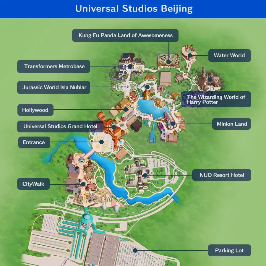 Universal Beijing Resort Map