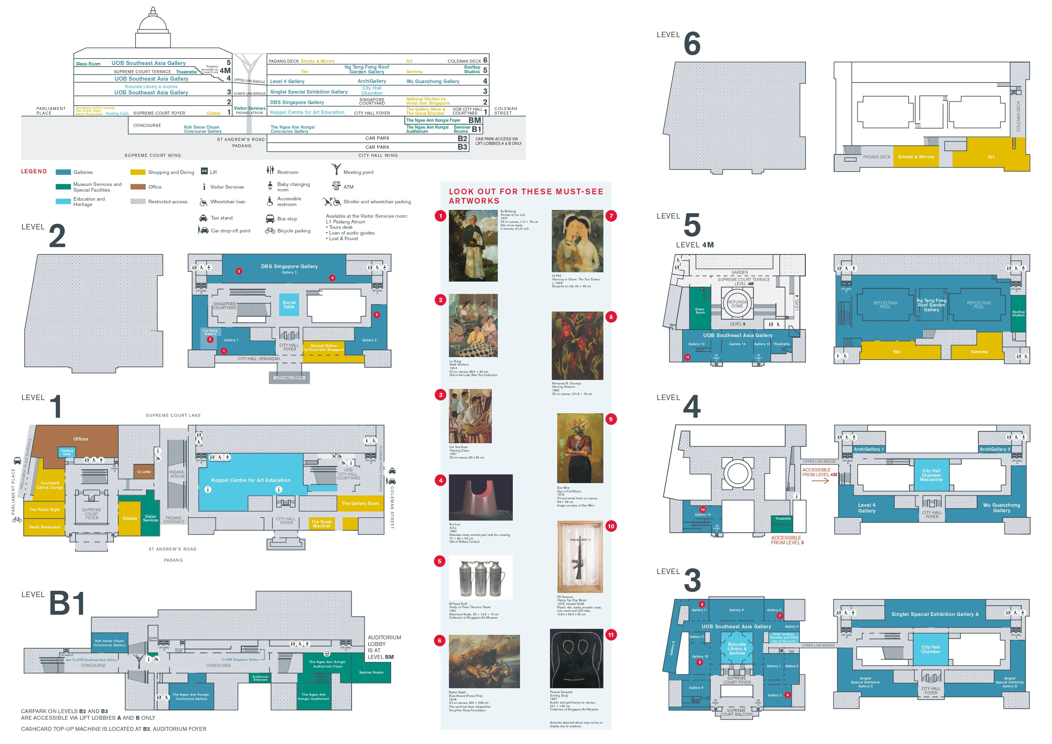 National Gallery Singapore map