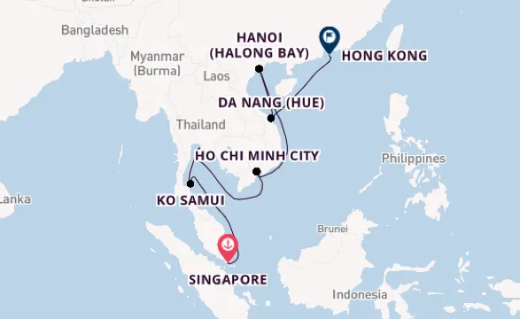 Princess Cruises map