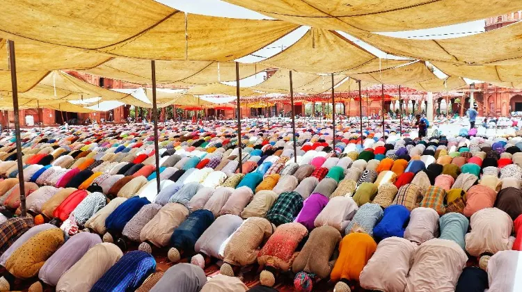 The Eid celebration at Jama Masjid