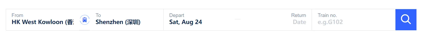 Book train tickets on Trip.com