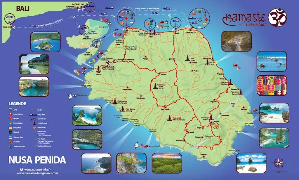Nusa Penida Map