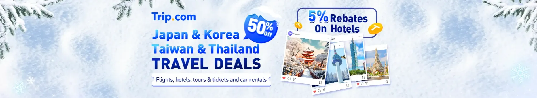 Trip.com Promo Code Hong Kong: Japan, Korea, Taiwan, and Thailand: Travel Deals 50% Off