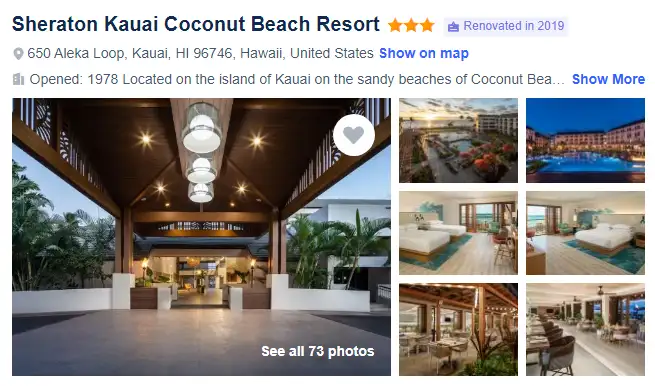 Sheraton Kauai Coconut Beach Resort