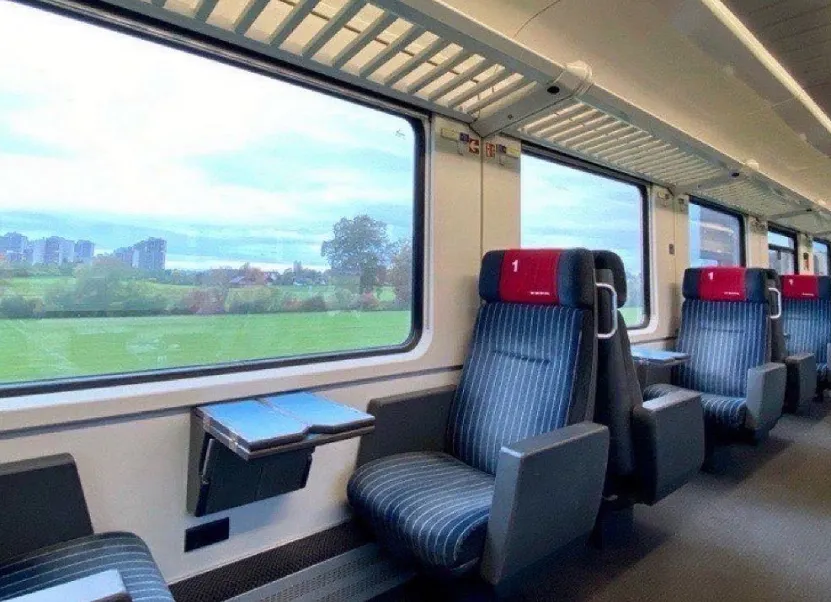 Switzerland Train Seat Types: First Class vs. Second Class