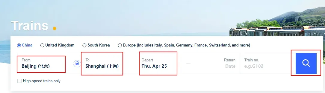 Step 1: Log in Trip.com website.