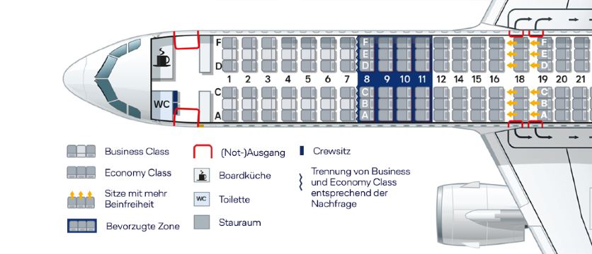 Airbus A321neo Seat Map & Aircraft Overview