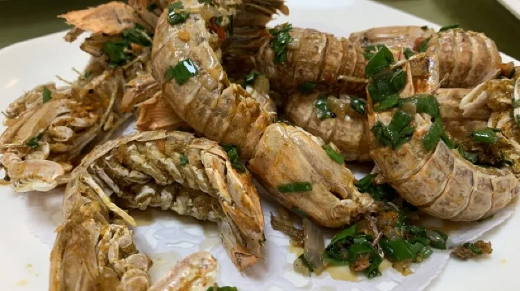 大連の人気グルメ2.シャコ蒸し