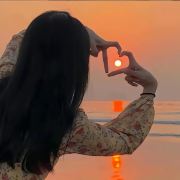 清晨见日落日出