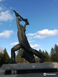 Sculpture Soldier-Winner-鄂木斯克