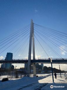 Pedestrian Bridge Pavshinskaya Poima-克拉斯诺戈尔斯克