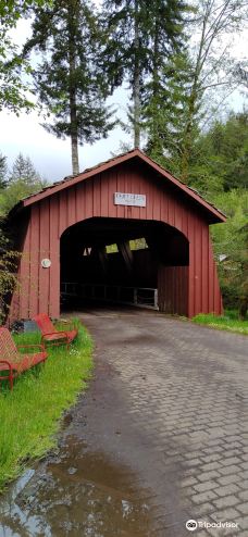 Drift Creek Covered Bridge-林肯县