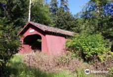Drift Creek Covered Bridge-林肯县