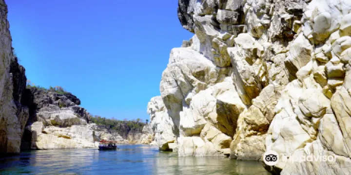 Bhedaghat大理石岩壁