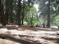 Swinging Bridge Picnic Area Yosemite National Park CA-优胜美地谷