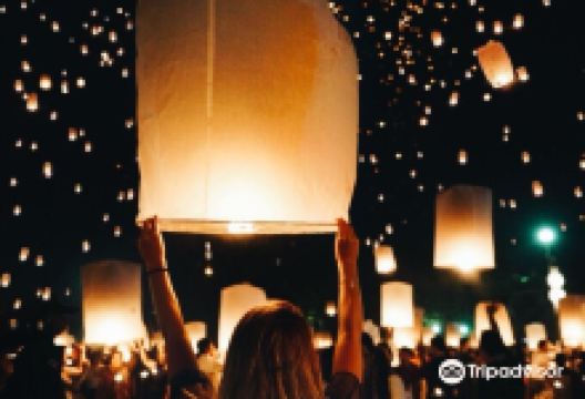 泰国水灯节景点图片