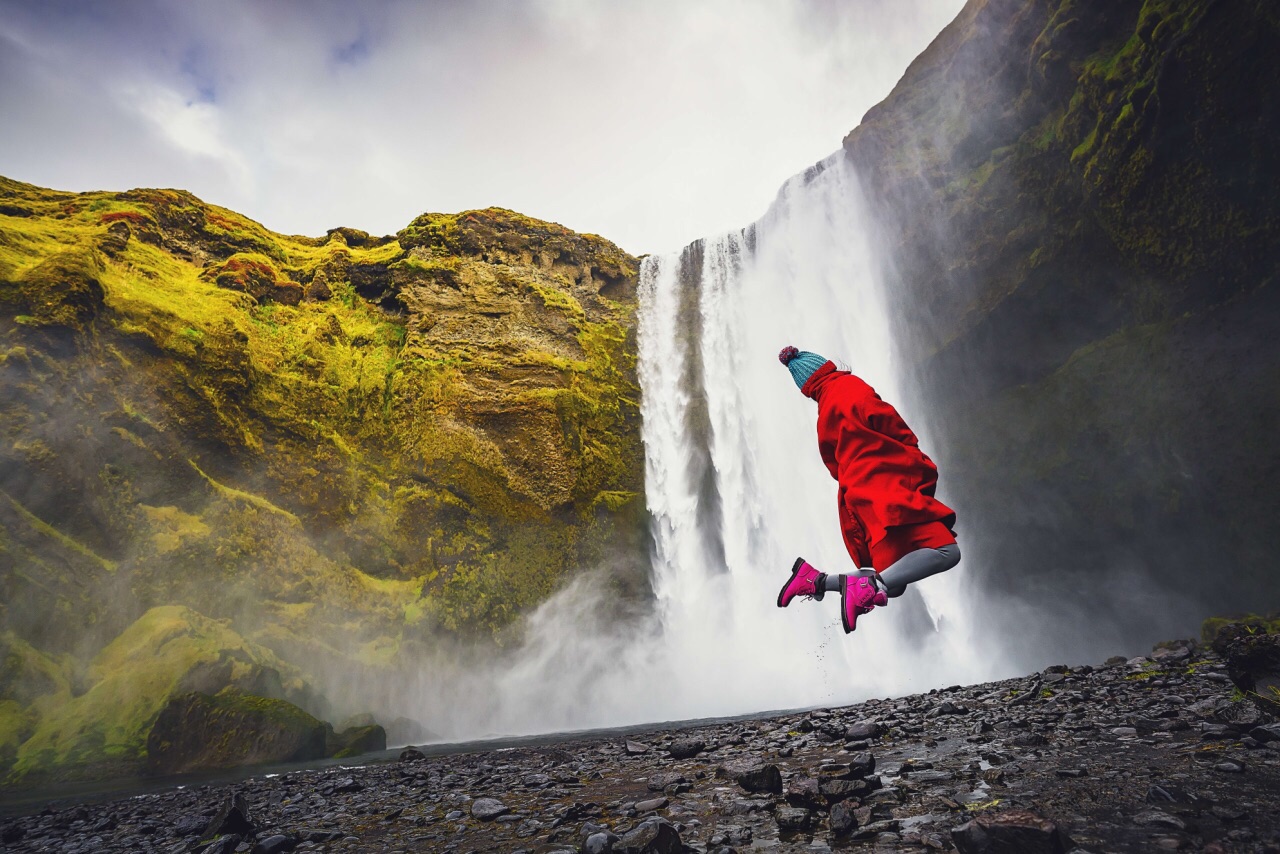 冰岛最大的瀑布——斯科加瀑布