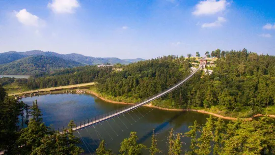 邳州銀杏湖風景區-玻璃棧道