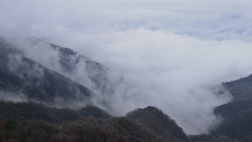 南宫山的景色还是不错的，走了个小环线大概7，8公里。上山的云