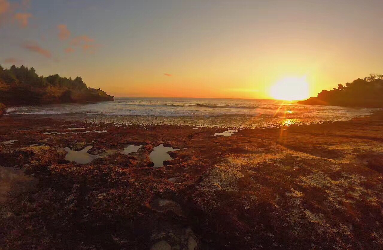 巴厘 蓝梦岛 sunset beach的夕阳