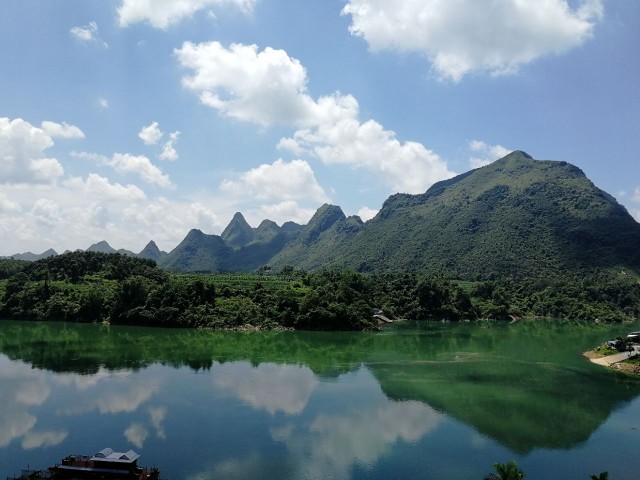 河池都安～～三岛湾美景