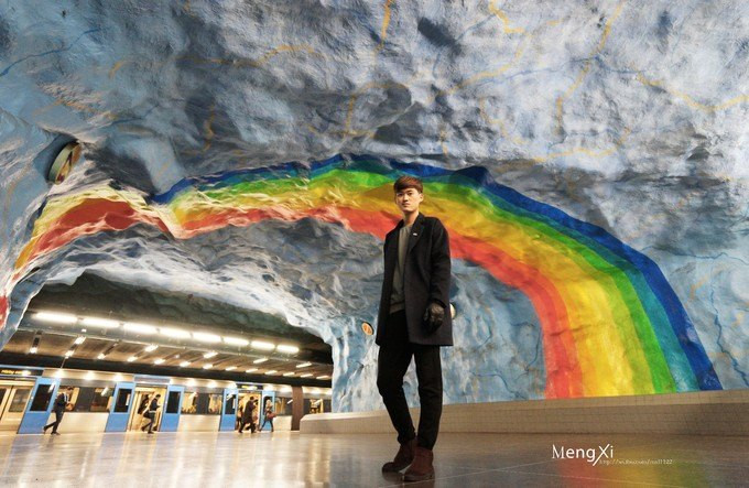 彩虹铺成的地下铁你见过么
