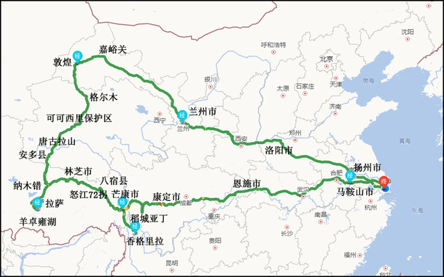 自驾西藏敦煌24天、千里迢迢