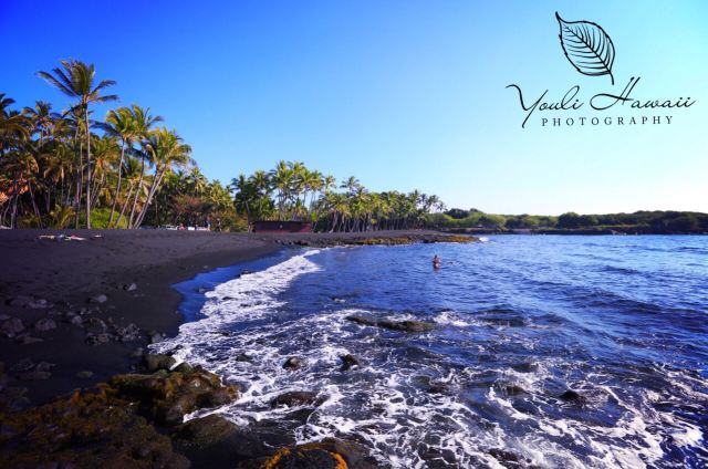Punaluu Black Sand Beach