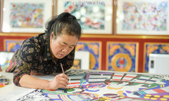 湟中游记图片] 湟中农民画，绽放在青藏高原的艺术之花，起源竟是源于一座寺庙