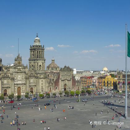 墨西哥墨西哥城+墨西哥城主教座堂+宪法广场+国立人类学博物馆一日游