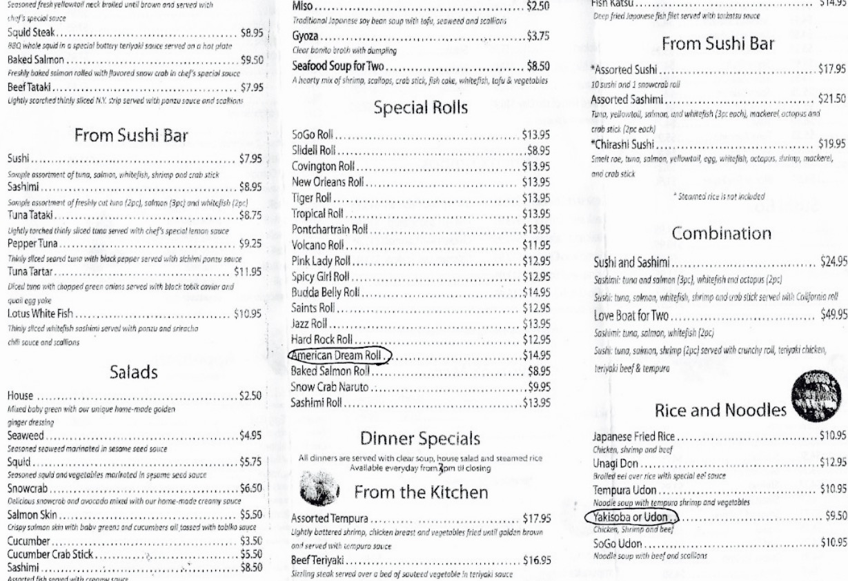 Sogo Japanese Restaurant