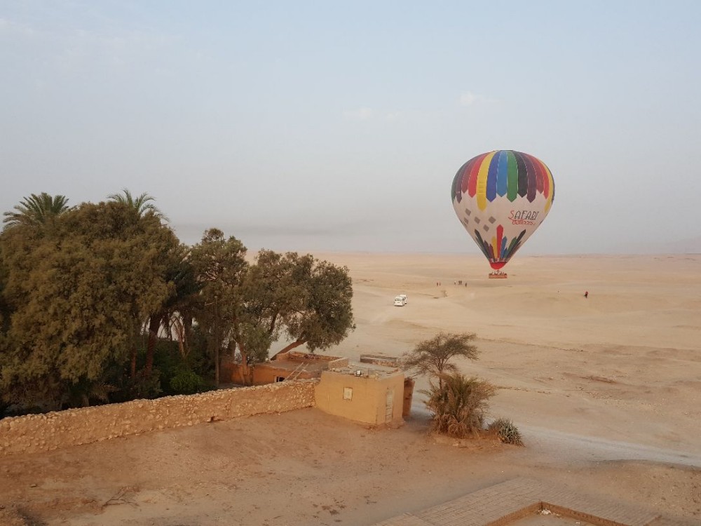 #埃及游#在热气球上俯瞰卢克索