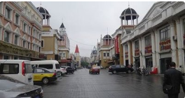欧式街自喝啤酒广场旅行图片 3