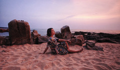 海南游记图片] 中国最美西海岸原来在棋子湾 这里有太阳西沉“落海”奇景