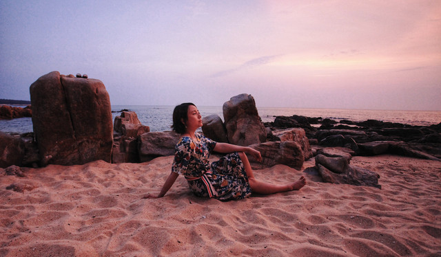 中国最美西海岸原来在棋子湾 这里有太阳西沉“落海”奇景