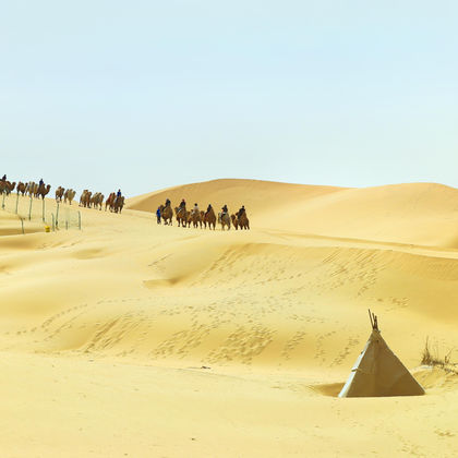 中国内蒙古鄂尔多斯库布齐沙漠一日游