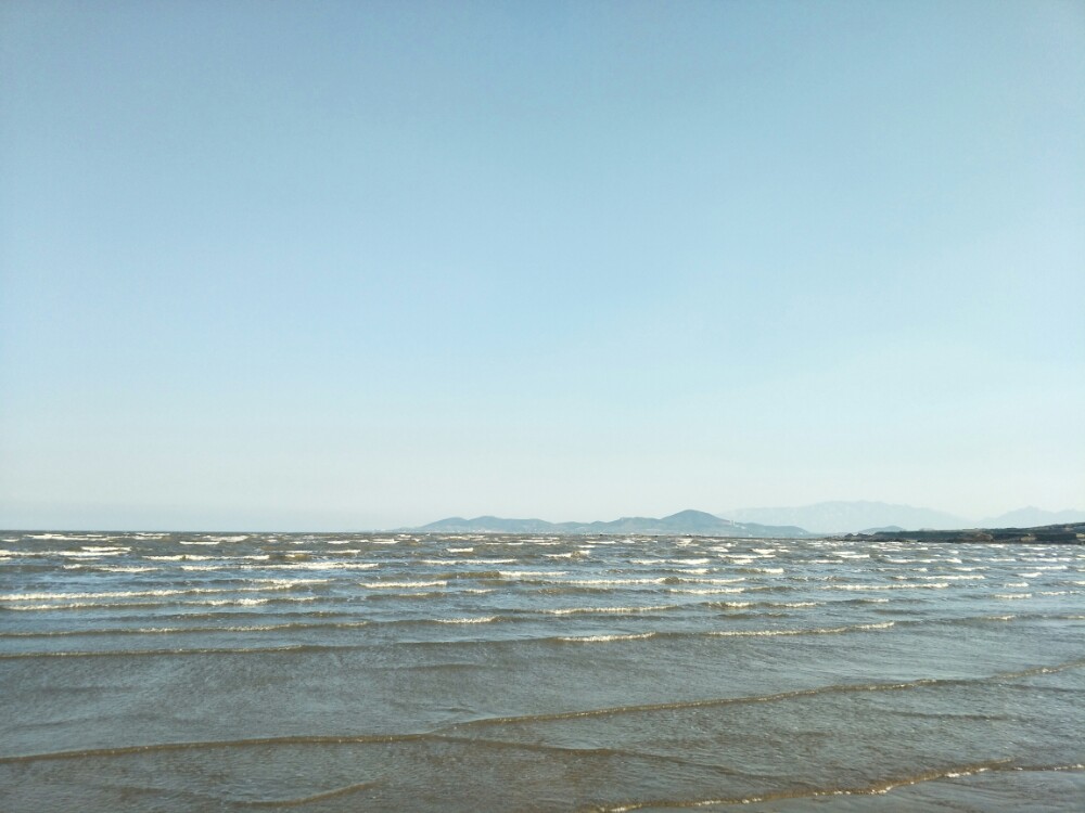 青岛即墨的海滩