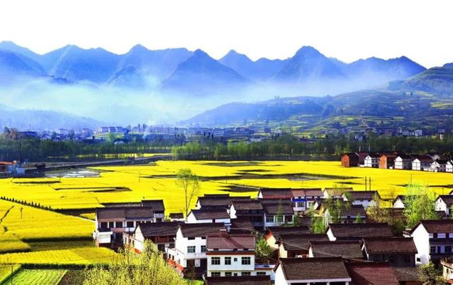 四月份的油菜花海可不只属于婺源,汉中盆地上,年年都是好风光