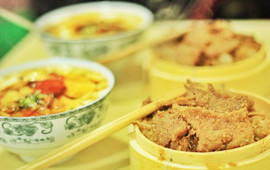 渣肉蒸饭
