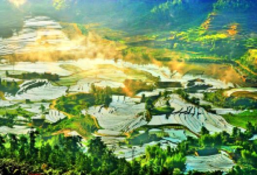 上堡梯田景点图片