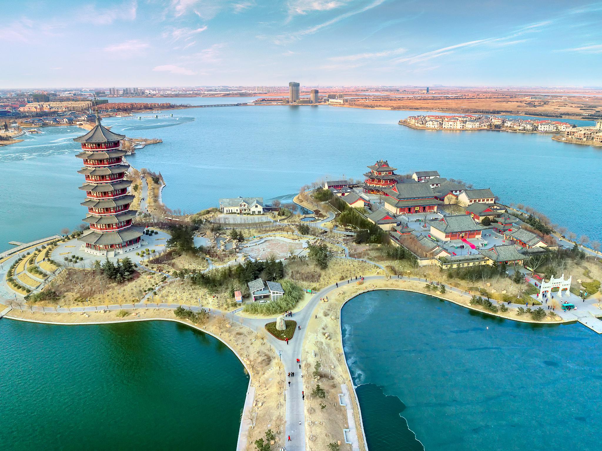 1-Day Jiaozhou Tour: Historic Charm of Chengmiao and Natural Beauty of Shaohai New Town