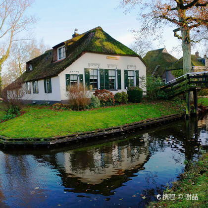 荷兰+阿姆斯特丹+羊角村+赞瑟斯汉斯+桑斯安斯风车村木鞋工作坊一日游